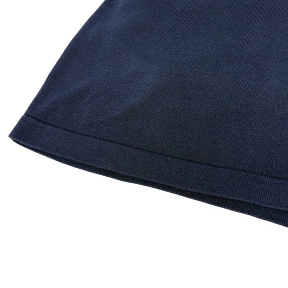 CHANEL Vintage CC Mark Logo Knit T-shirt Top Short Sleeve #38 Dark Blue [106343] - Picture 7 of 11